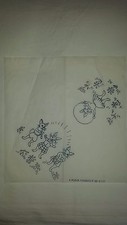Vintage Rotkehlchen Osterhasen Stickerei Transfermuster 5112