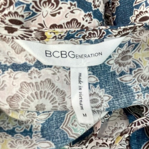 Bcbgeneration Womens Boho Geo Print Open Back Short Sleeve Romper Size Medium - Picture 5 of 7