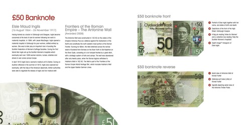 🏴 Scotland BROCHURE Clydesdale Bank New Family of Banknotes - Picture 7 of 10
