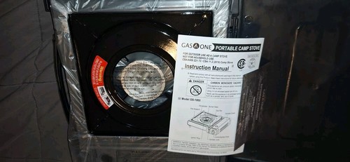 GasOne GS-1000 tragbarer Gasherd mit Tragetasche - schwarz - NEU - Bild 10 von 15