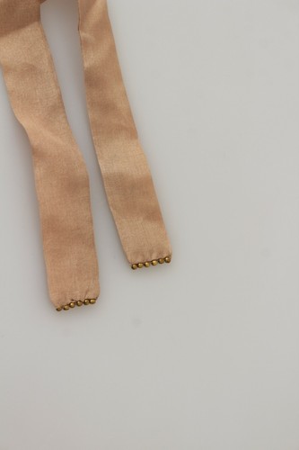 SCERVINO STREET Necklace Brown Beige Stone Beaded Cotton RRP $150 - Picture 6 of 7