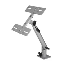 MILLENNIUM MARINE DOUBLE MONITOR MOUNT, SILVER, MM-02-00