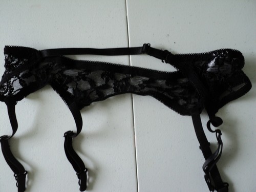 HOT KISS BLACK PINK GARTER #7217 - Picture 6 of 6