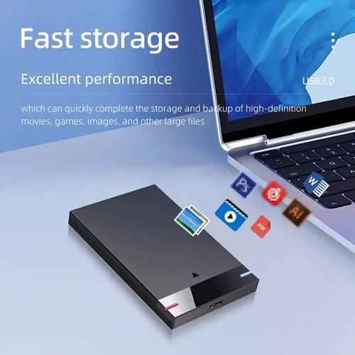 🔥250GB Portable External Hard Drive – USB 3.0, Compact Design,3-Year Warranty🆕 - Afbeelding 4 van 9
