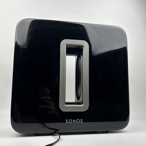 Sonos Sub Wireless Subwoofer Speaker Glossy Black Gen 1 Tested & FACTORY RESET