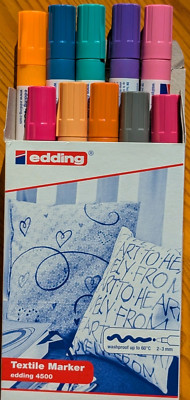 edding 4500 Textilmarker-10 Set (Trend)-Spitze 2-3 mm-Textilstift, Stoffmalstift