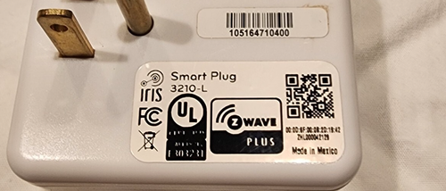 Iris Smart Plug 3210-L Zigbee Z-Wave+ usato in scatola SmartThings Hubitat - Foto 8 di 9