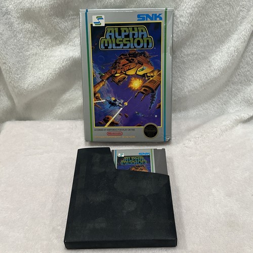 1987 NINTENDO NES ALPHA MISSION -  SNK Corp. w/ Box & Sleeve No Manual PRE-OWNED - Picture 7 of 10