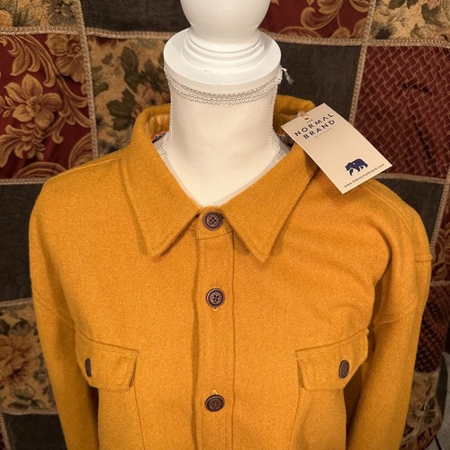 The Normal Brand Brightside Flannel Lined Jacket Men’s 2XL XXL Yellow Workwear - Picture 2 of 22