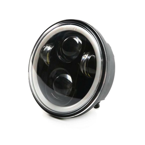 Par de faros LED redondos de 5,75" 5-3/4 pulgadas DRL ojos de ángel haz proyector H4 DOT - Imagen 6 de 12