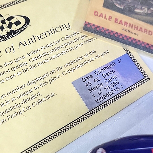 Dale Earnhardt Jr Tretauto Retro Vintage Metallspielzeug neuwertig Action Druckguss NASCAR - Bild 4 von 10