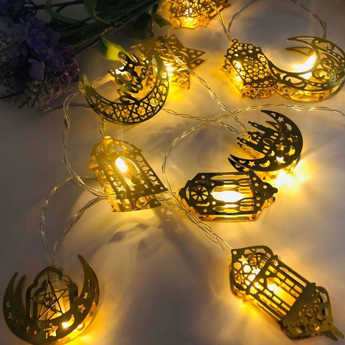 Ramadan Moon Star LED String Fairy Lights EID Mubarak Lamp Muslim Decor OY - Picture 8 of 13