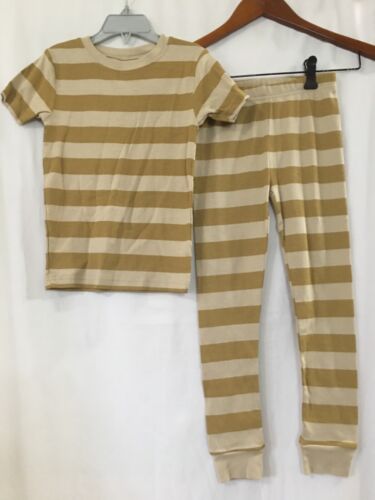 NEW Carter's Boys Stripes Pajama set Snug Fit Short Sleeve Pants Mustard U pick - Picture 1 of 4