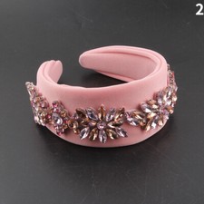 1X Glitter Rhinestone Hair Hoop Shiny Crystal Headband Baroque Accessories Party