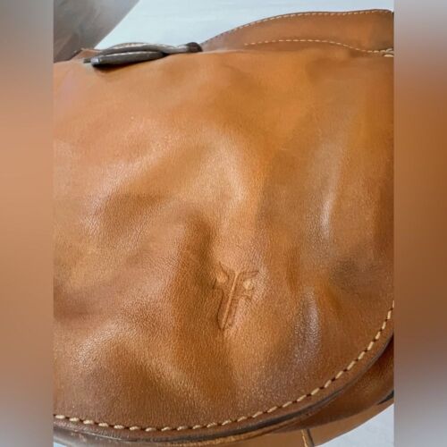 Frye Olivia Large Crossbody Cognac Tan Brown Bag. NWT. - Picture 9 of 11