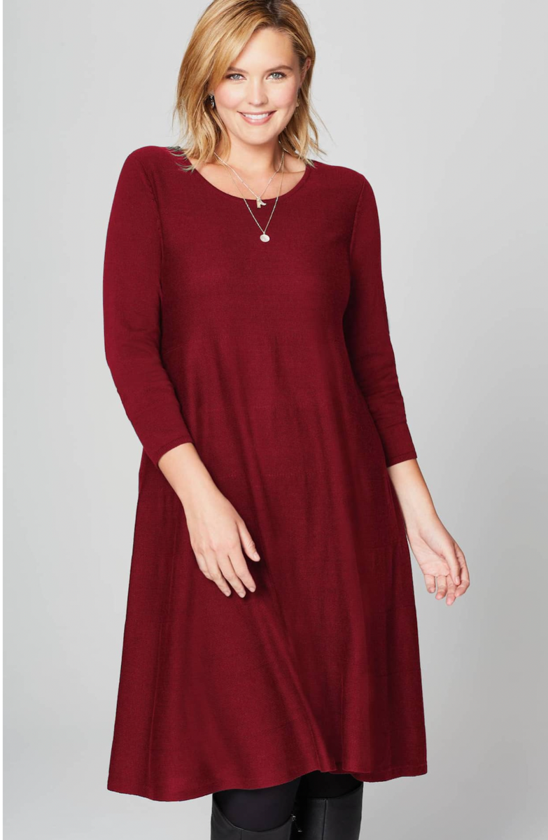 red a line sweater dress Feeling The Love Red Embellished Sweater Dress, X-Large - The Mint Julep Boutique