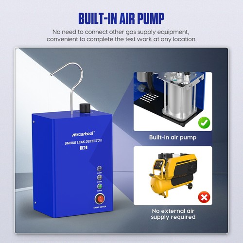 Auto EVAP Smoke Machine Fuel Pipe Systems Leakage Detector Built-in Air Pump - Picture 5 of 15
