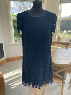chinese dress ladies Lady Black Tie - Giselle Dress - Steel Blue Lace Dress