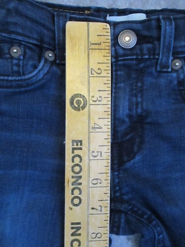 Levis 502 Jeans Youth 5 Reg Blue Denim Regular Taper Dark Wash Retro 20x19 - Picture 13 of 16