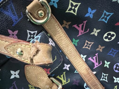 🔥RARE🔥 Louis Vuitton Multi Color LV Leather Bag Great Condition 100% Auth 🔥🔥 - Picture 17 of 20