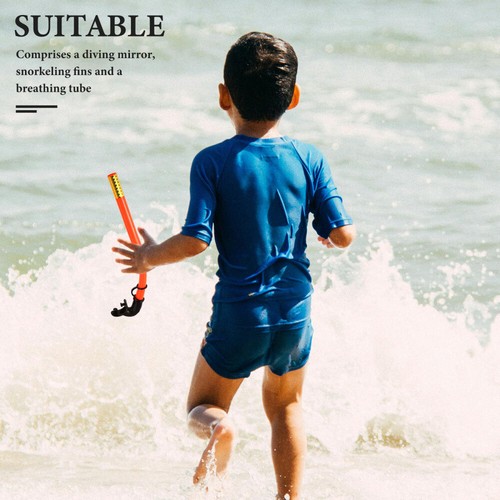 Occhiali da nuoto pinne bambino bambino attrezzatura snorkeling resistente - Foto 9 di 12