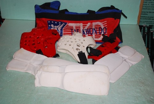TAE KWON DO YOUTH EQUIPMENT AND CARRY BAG - Picture 1 of 15