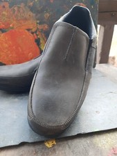 ABEO Men's 12M Upland Gray Leather Casual Oxford Suregrip Slip Resistant