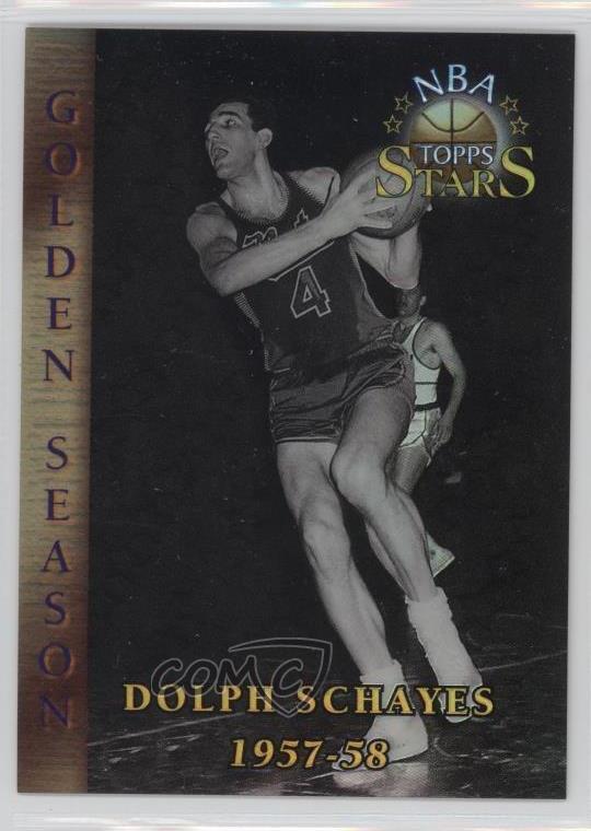 1996 Topps Stars Golden Seasons Finest Refractor Dolph Schayes #91 HOF