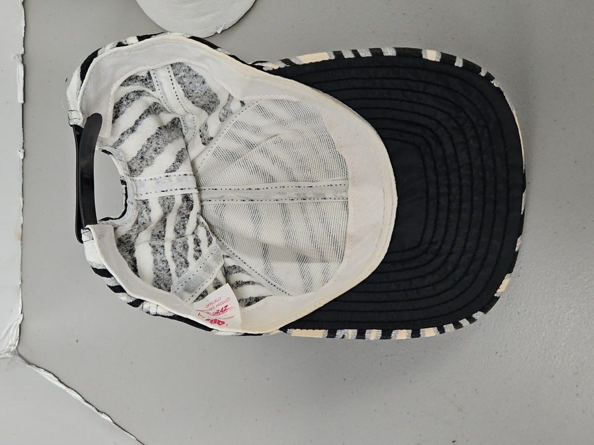 Zubaz Zebra 1990's Vintage Los Angeles Raiders Hat Cap