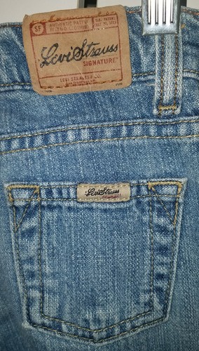 LEVI STRAUSS & CO SIGNATURE JEANS BAMBINA 6X REGULAR KIDS EASY FLARE 100% COTONE - Foto 3 di 4