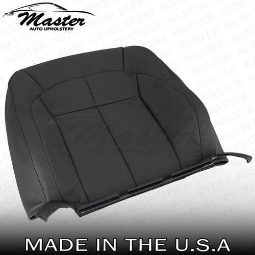 2001 - 2004 Fits Jeep Grand Cherokee Driver Top & Bottom Black Vinyl Seat Covers - Picture 14 of 16