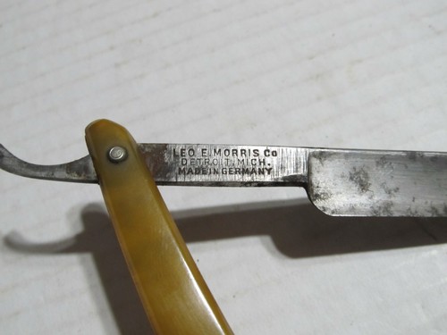 VINTAGE LEO E. MORRIS CO. STRAIGHT RAZOR, MADE IN GERMANY - AS -IS - - Bild 5 von 6