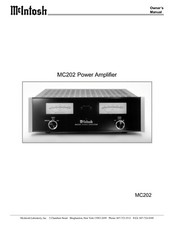 Bedienungsanleitung-Operating Istruzioni per McIntosh Mc 202