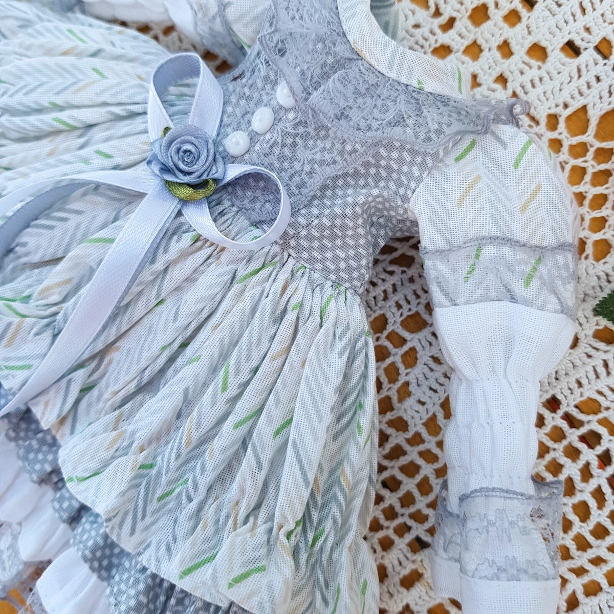 Light dress for doll Little Darling 13" Dianna Effner, suitable for Paola Reina