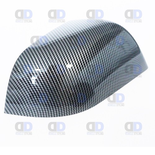 CARBON FIBRE LOOK TESLA MODEL 3 2019-2024 DOOR WING MIRROR COVERS CAPS PAIR TRIM - Picture 3 of 7