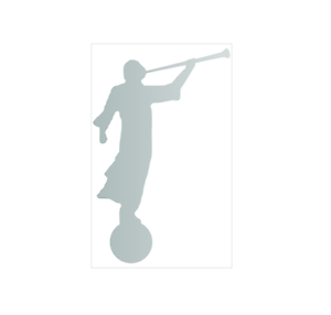 4 x2 75 angel moroni windy vinyl decal sticker lds mormon temple