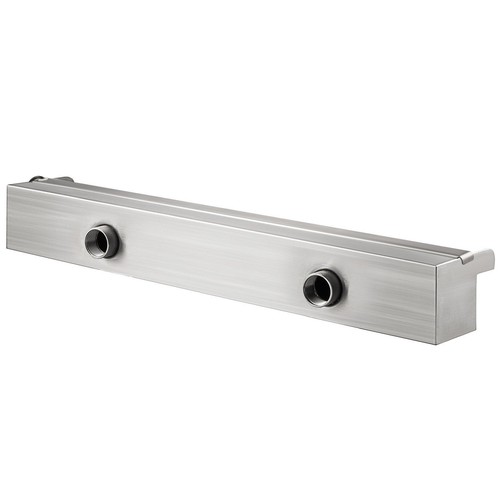 Stainless Steel Pool Waterfall 23.6"W x 4.5"D x 3.1"H with LED Strip Light - Picture 9 of 11