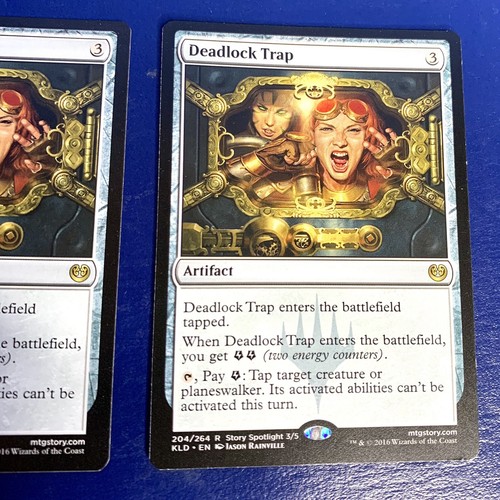 2x Magic: The Gathering Kaladesh Deadlock Trap Regular 204/264 Rare MTG x2 - Picture 3 of 4