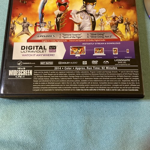 Power Rangers Super Megaforce The Silver Warrior Dvd Digital Live Action Heroes - Picture 10 of 11