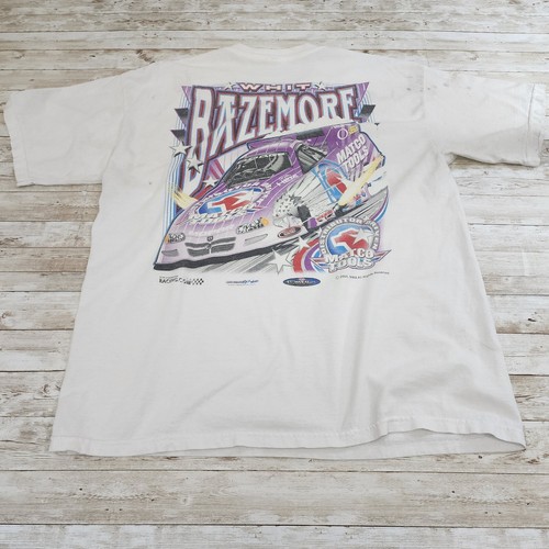Whit Bazemore NHRA Racing 2005 Men's T-shirt Size XL Stained Yellowed - Picture 8 of 16