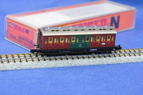 Arnold 3043 Spur N KPEV Abteilwagen 2./3..Kl. mit Licht/sehr guter Zustand/OVP - Bild 2 von 3