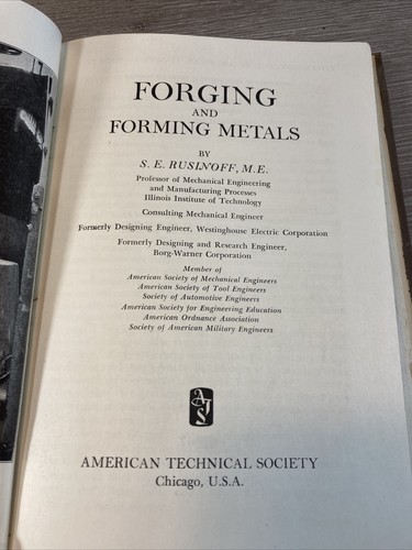 1964 SCHMIEDEN UND FORMEN METALLE von S E Rusinoff - Hardcover - Bild 4 von 5