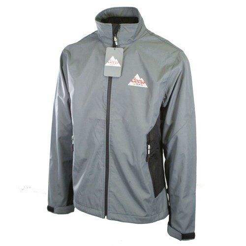 Coors Light Men's Jacket Grey Black Two Tone Pulse Softshell (S01) - Size Medium - Picture 2 of 10