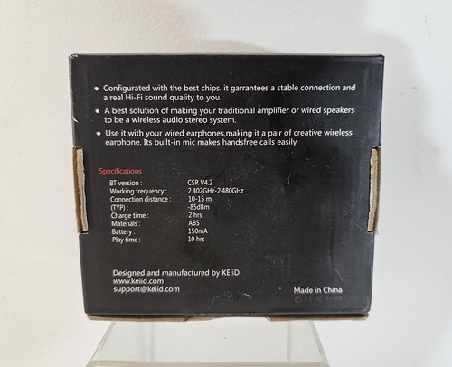 Keiid Bluetooth Hi-Fi Audio Receiver KD-BR01 Wireless 3.5mm - Picture 2 of 13