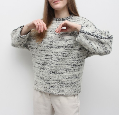 Suéter tejido mohair de lana ISABEL MARANT para mujer RARO de gran tamaño cuadrado 36 ~S - Imagen 4 de 11