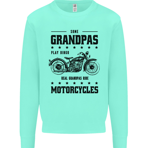 Some Grandpas Funny Biker Motorbike Bike Kids Sweatshirt Jumper - Picture 23 of 77