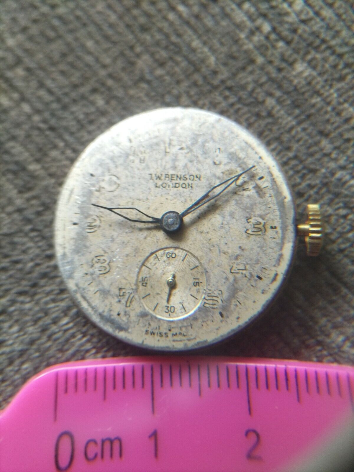 Quality Vintage J W Benson  Watch Movement, Spears repair.