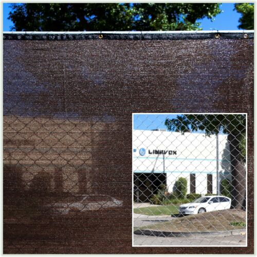 ColourTree Fence Privacy Screen Cover Mesh 4' 5' 6' 8' Black Green Beige Brown - Picture 28 of 36