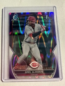 K123,747 - 2023 Bowman Chrome Prospects Purple RayWave #BCP78 Ariel Almonte/250