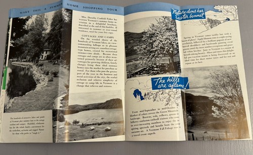 Folleto de viaje vintage de Vermont folleto de recuerdos de recuerdo años 30 - Imagen 10 de 13